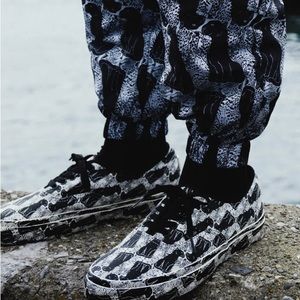 Vans x opening ceremony leopard sneaker black size 6.5